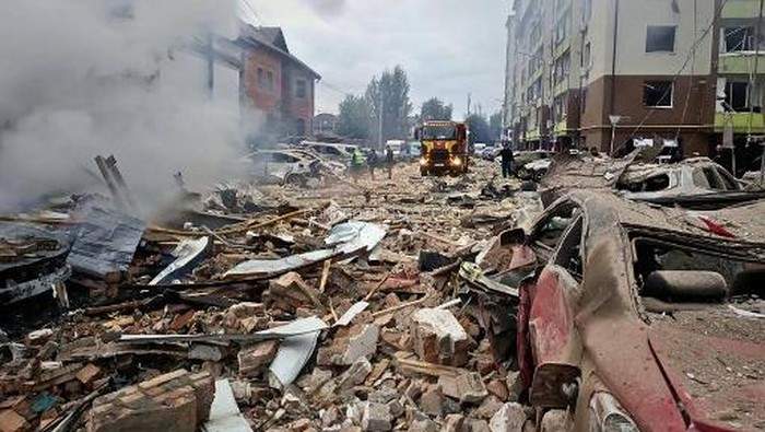 Enam Tewas Termasuk Dua Anak, Rusia Gempur Ukraina Lewat Serangan Drone dan Rudal