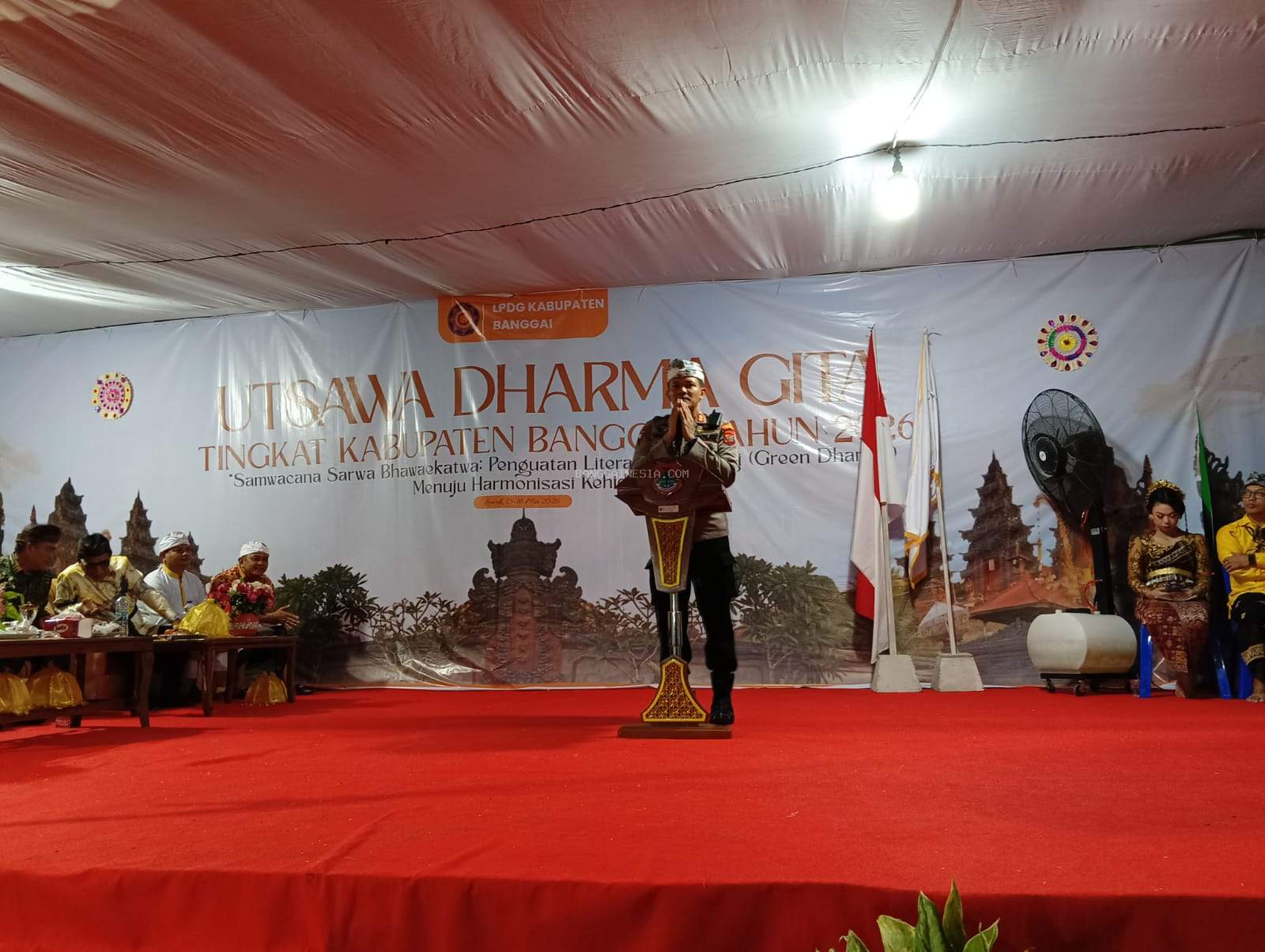 Kapolres Banggai Hadiri Pembukaan Utsawa Dharma Gita
