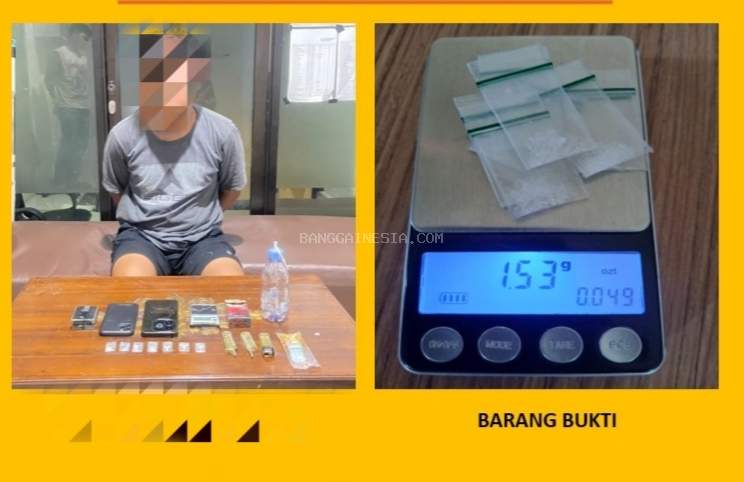 Terbukti Miliki 7 Paket Sabu, Pemuda di Luwuk Ditangkap Polisi